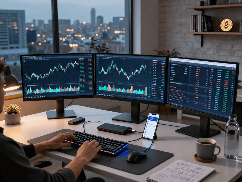 在metatrader 5 官网的专业加密货币交易工作空间，显示实时比特币和以太坊价格图表与技术指标。