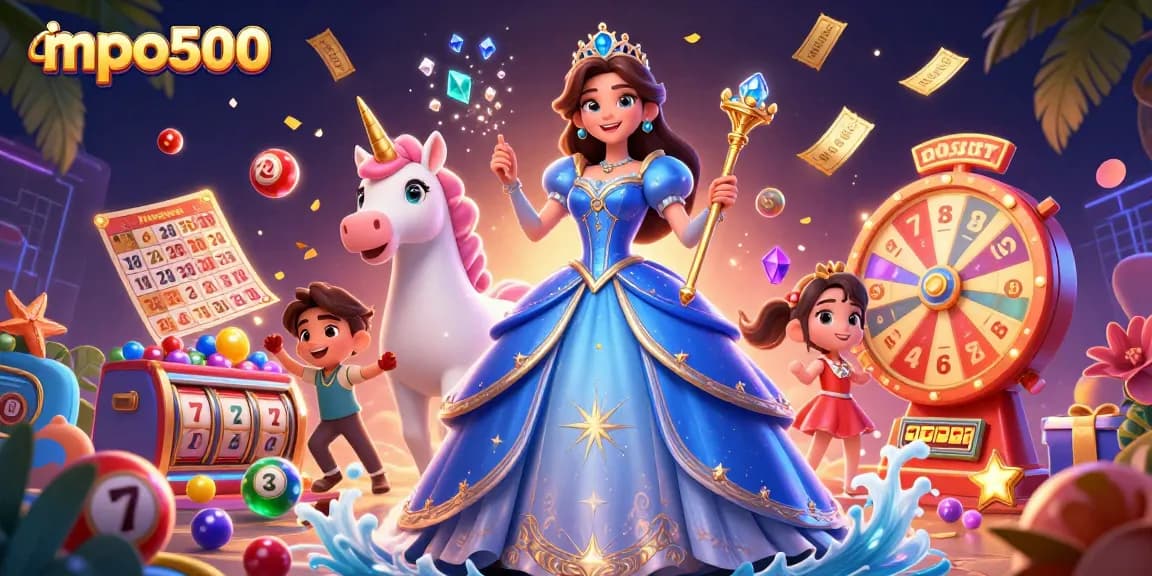 Experience mpo500's vibrant gambling scene featuring enchanting characters and dynamic gaming elements.