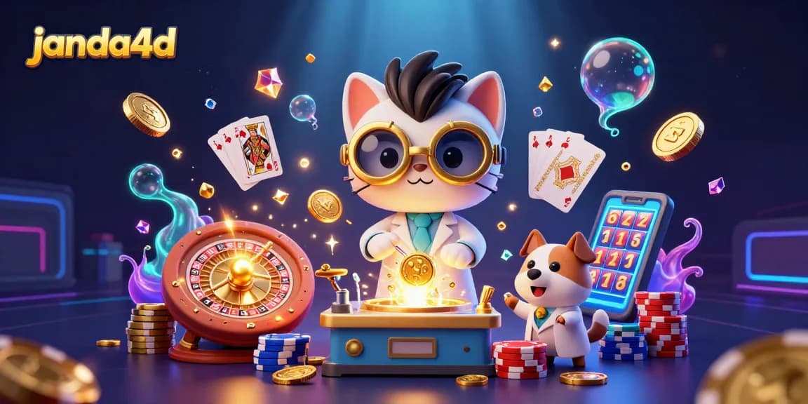 Permainan yang mendebarkan di janda4d, emosi tinggi dengan koin emas dan jackpot berkilau.
