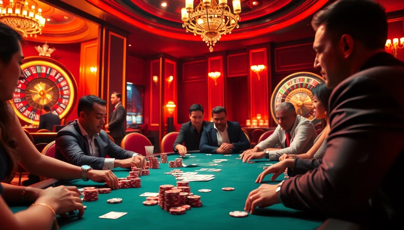 Experience high-stakes poker excitement in this casino scene inspired by porn ai themes.