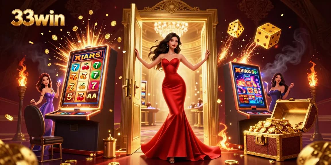 Experience the thrill at 33win, a vibrant casino environment with stunning visuals and gameplay.