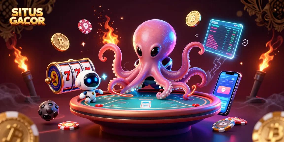 Experience thrilling gameplay at SITUS GACOR with an exciting 3D alien poker scene.