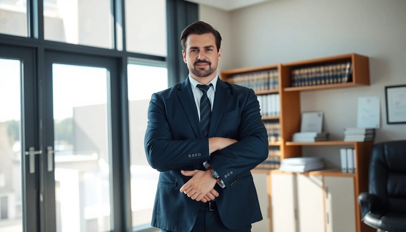 Truck accident attorney Clearwater providing legal expertise in a professional office.
