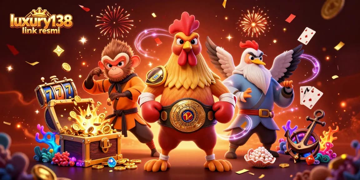Engage with stunning visuals on luxury138 link resmi, featuring dynamic casino characters and vibrant game elements.