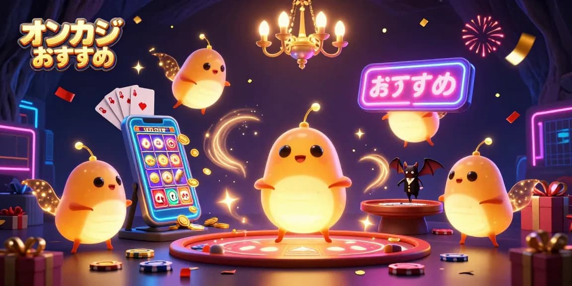 オンカジ おすすめの楽しいカジノ経験を彩る照明の光とゲーム要素