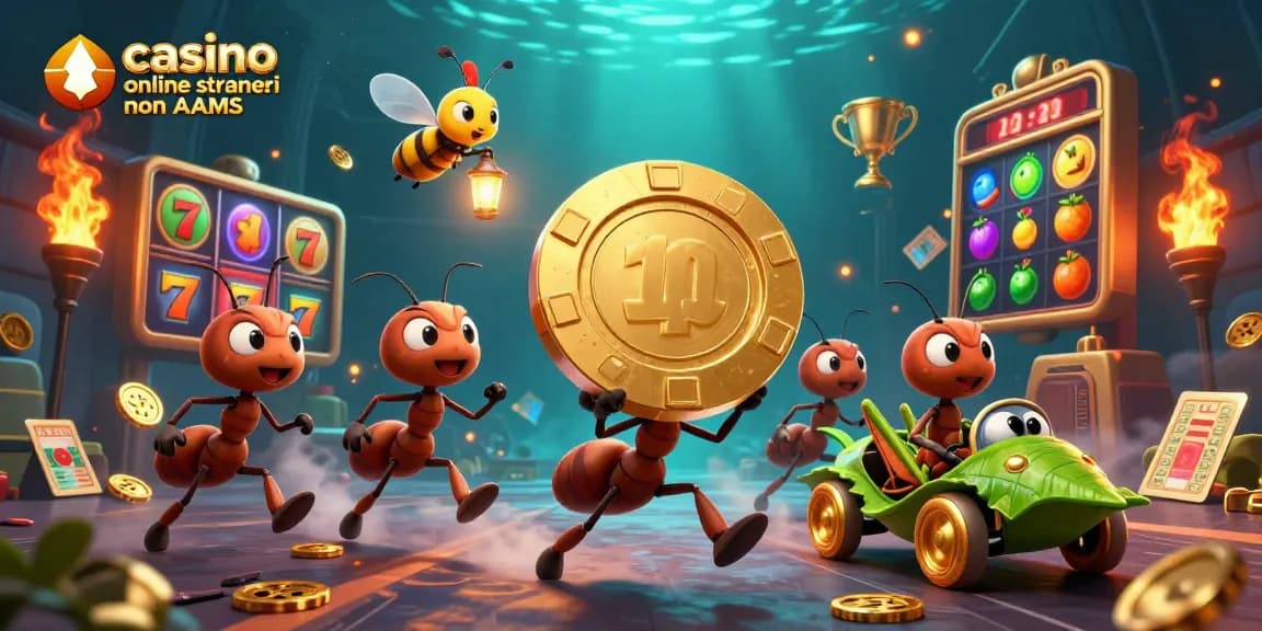 Gioca nei migliori casino online stranieri non AAMS con il team di formiche in azione e slot avvincenti.