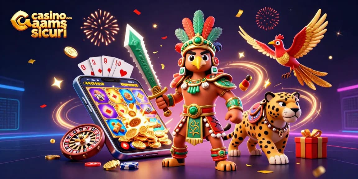 Gioca nei casino non AAMS sicuri con guerrieri aztechi e slot colorate.