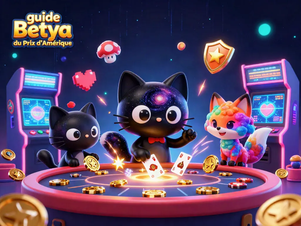 Engage in the thrilling guide Betya du Prix d'Amérique with captivating cosmic casino characters.
