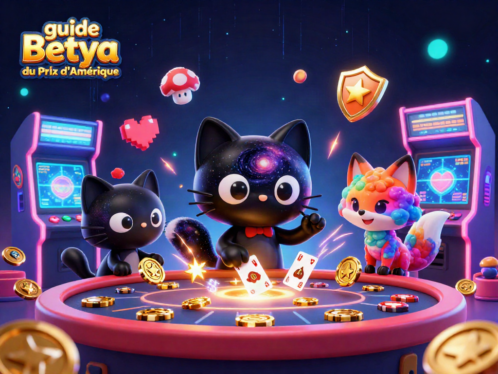 Engage in the thrilling guide Betya du Prix d'Amérique with captivating cosmic casino characters.