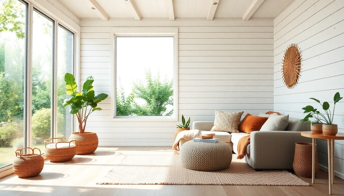 Enhance your home with shiplap walls, showcasing a cozy interior space with natural light.