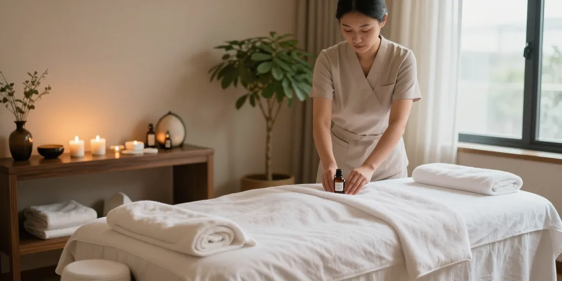 Experience tranquility with 경기광주출장마사지 in a serene spa room.