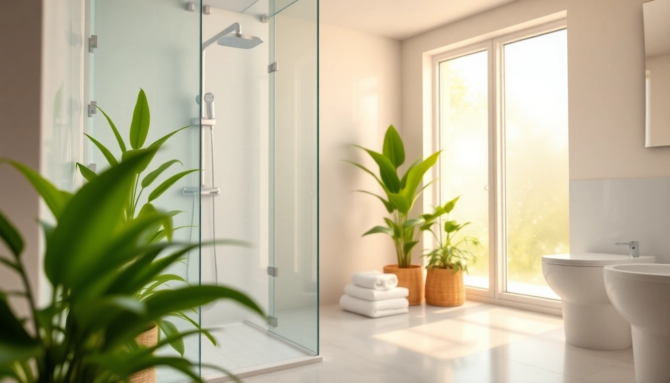 Experience the elegance of sunny shower usa inc through a bright, serene bathroom setting.