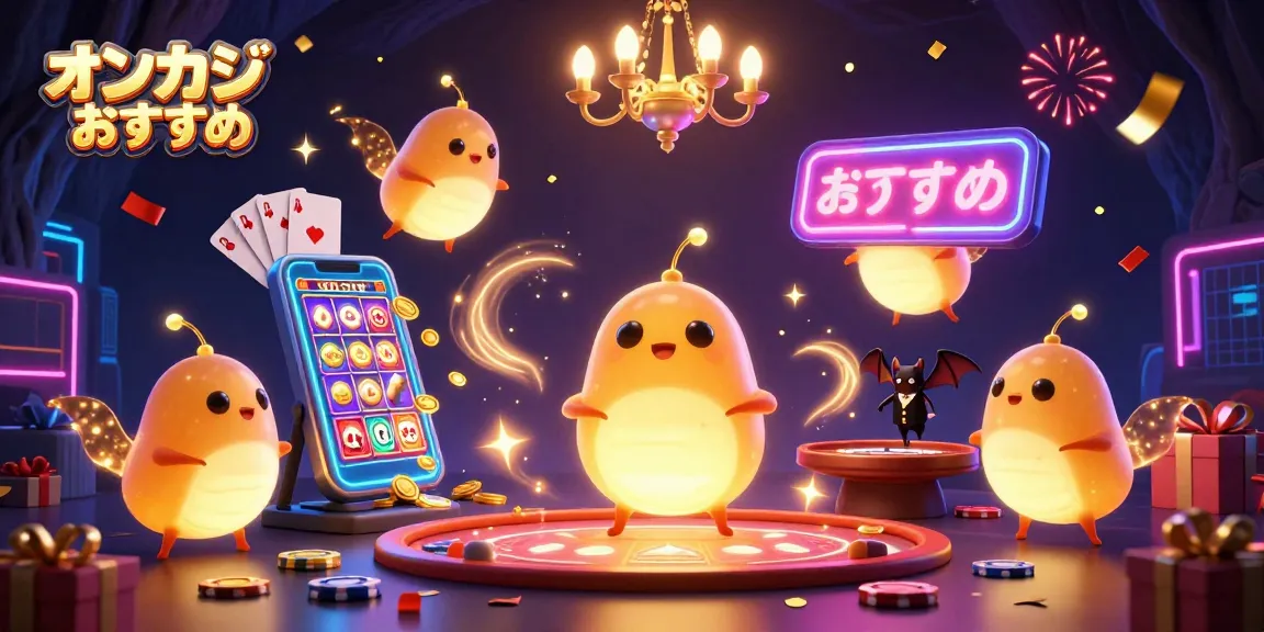 オンカジ おすすめの楽しいカジノ経験を彩る照明の光とゲーム要素