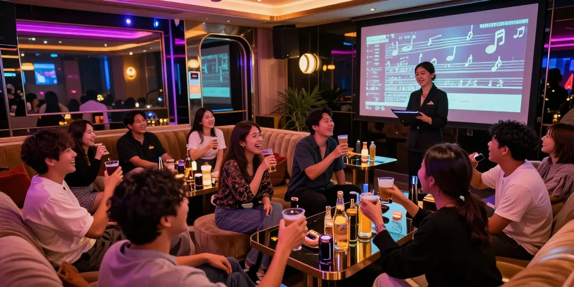 Experience the vibrant nightlife at https://www.gangnamtune.com/ in a luxurious karaoke bar.
