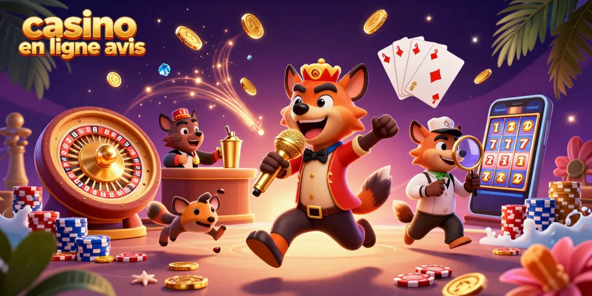 Découvrez casino en ligne avis à travers une scène animée de hyènes dans un club de casino comique.