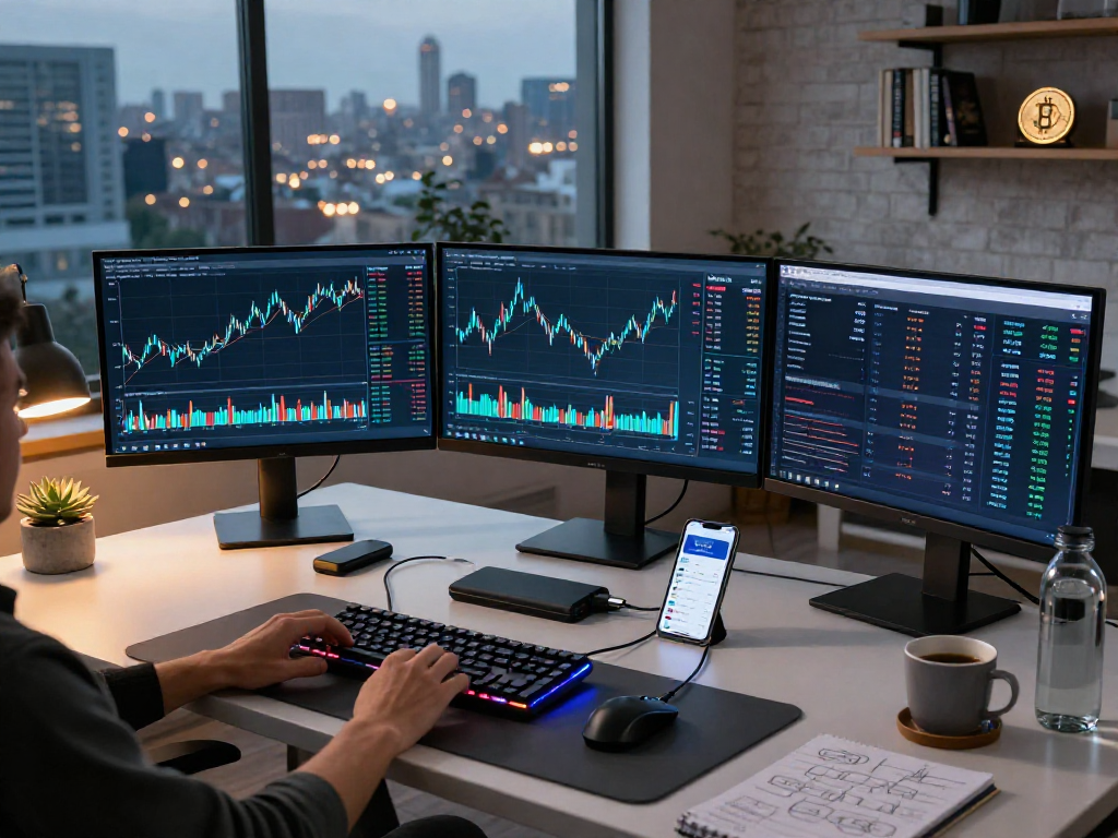 在metatrader 5 官网的专业加密货币交易工作空间,显示实时比特币和以太坊价格图表与技术指标。