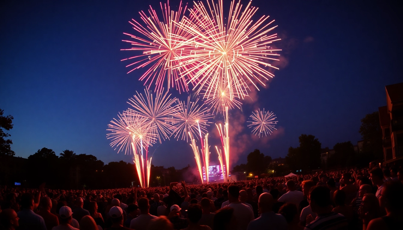Experience stunning cheap fireworks near me lighting up the night sky with vibrant colors.