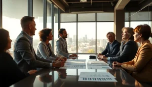 Engaging discussion on retirement planning for business owners San Antonio in a professional office setting.