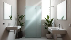 Installer une paroi de douche sirhona transparente dans une salle de bains moderne.
