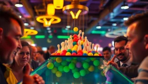 Bermain plink slot dengan antusiasme tinggi di kasino berwarna-warni.