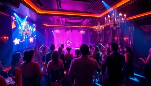 Dinner sxm experience at Club Noir with vibrant nightlife atmosphere, gourmet meals, and excited patrons.