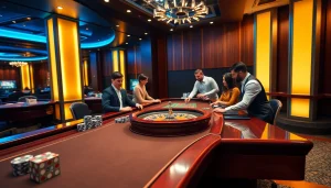 Engaging casino action at Marvelbet.site with a roulette wheel and vibrant betting atmosphere.