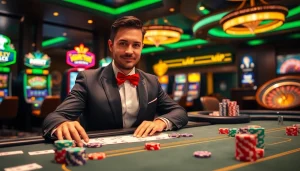 Play poker at RIKVIP casino with luxury chips and cards in a vibrant atmosphere.