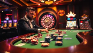 Engage in thrilling poker action at https://xx88.nl/ with vibrant chips and ambient casino atmosphere.