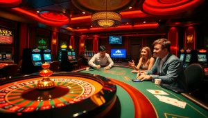 Gaming excitement with hidden wiki dark web influences in a luxurious casino environment.