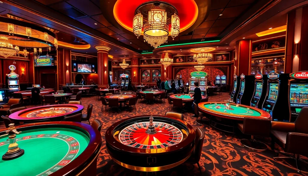Experience the excitement of gambling at https://taigo88.team/ with vibrant slot machines and poker tables.