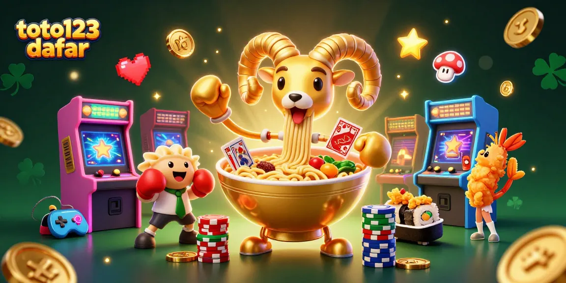 Toto123 daftar offers thrilling gaming with vibrant characters and dazzling casino elements.