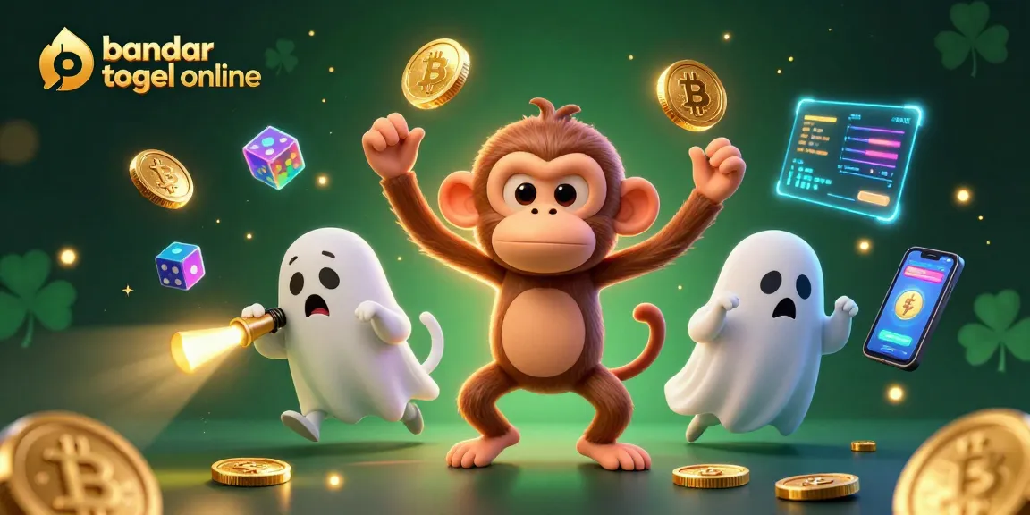 Experience the thrill of bandar togel online in this vibrant, animated casino scene.